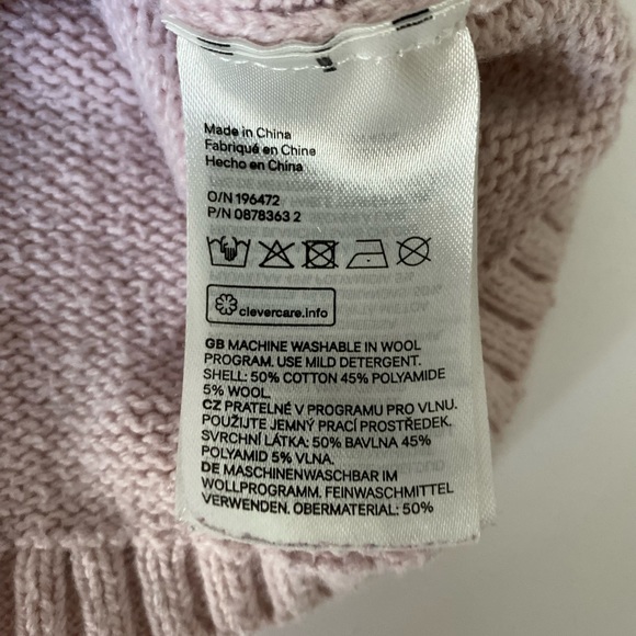 H&M LIGHT PINK 2T TODDLER GIRLS SWEATER - Picture 5 of 5
